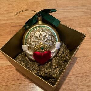 Waterford Holiday Heirloom Claddagh Christmas Ornament